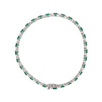 Vicenza - Piazzetta Palladio 2 - Armband Crivelli SMERALDO in Weißgold Smeraldo 5.20 Ct 421-BR-OV-4-3 - 421-BR-OV-4-3
